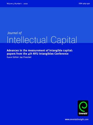 cover image of Journal of Intellectual Capital, Volume 3, Issue 1
